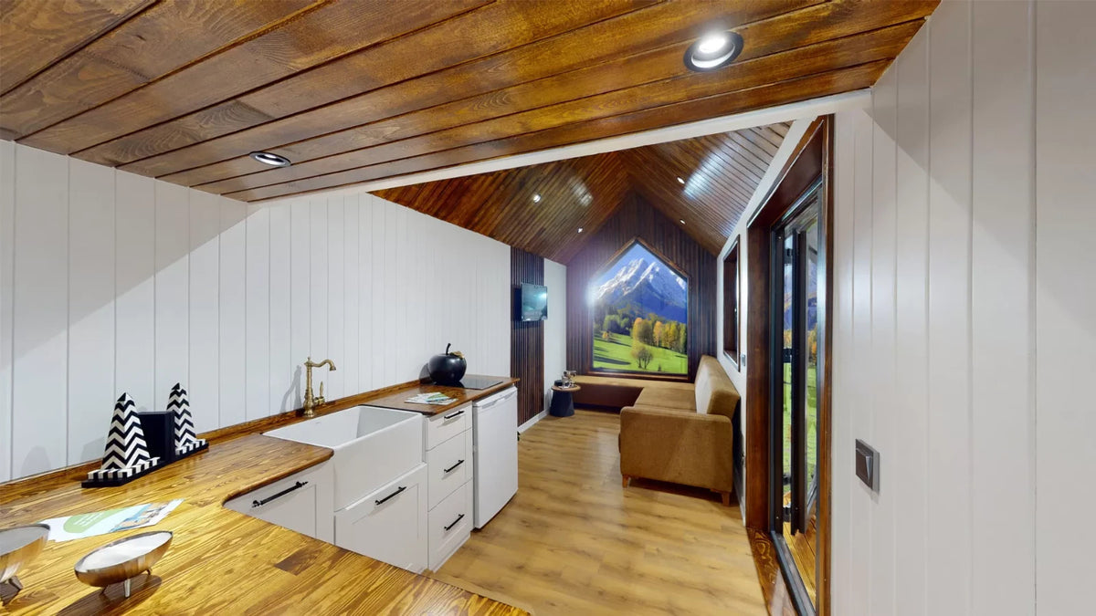 Tiny House 8m Loft 24m² – Wohnwagen – kein Baugenehmigung – TÜV – Lieferung DE