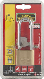 2x BURG-WÄCHTER SecuLock HB 40 Vorhängeschloss Hoher Bügel Messing