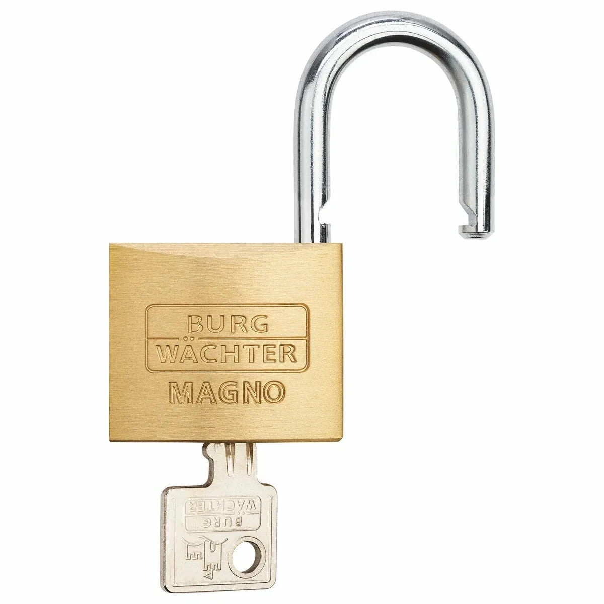 BURG-WÄCHTER 40/2 Vorhangschloss Magno 400E Messing 40mm verschiedensperrend Neu