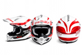 Scorpion EXO VX-16 Evo Air Soul Motocross Crosshelm Weiß Rot Enduro S-XL