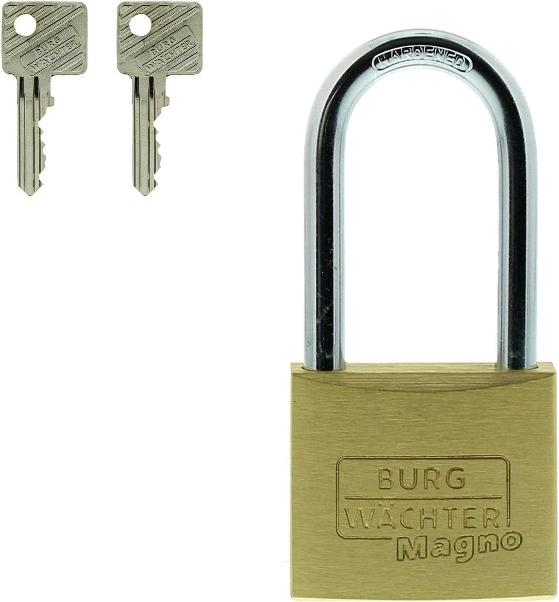 BURG-WÄCHTER Schloss Magno 400 E HB 40mm Vorhängeschloss Hoher Bügel Stabil Sich