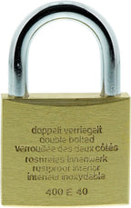 2x BURG-WÄCHTER Magno 400 E 40 Vorhängeschloss Messing 40mm Stabil Sicher