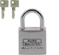 BURG-WÄCHTER 770 30 Alutitan Schloss 30mm Aluminium Leicht Rostfrei Stabil