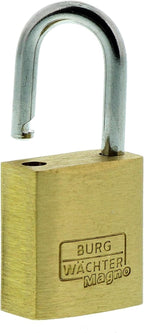 2x BURG-WÄCHTER 400 E Magno Vorhängeschloss Messing Set Stabil Sicher