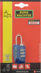 3x BURG-WÄCHTER FUN 95 30 Zahlenschloss Vorhängeschloss 30mm Bunt Set