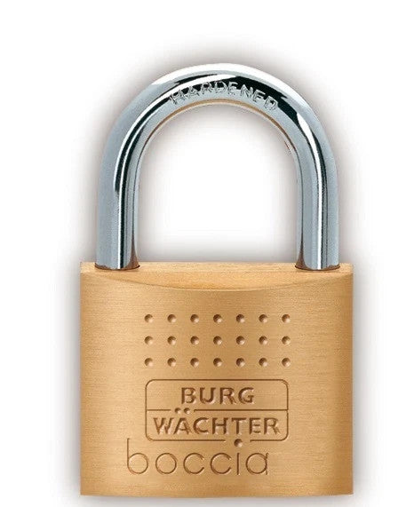 2 X BURG-WÄCHTER Boccia 450/30 gleichschließend Schloss 30mm Messing