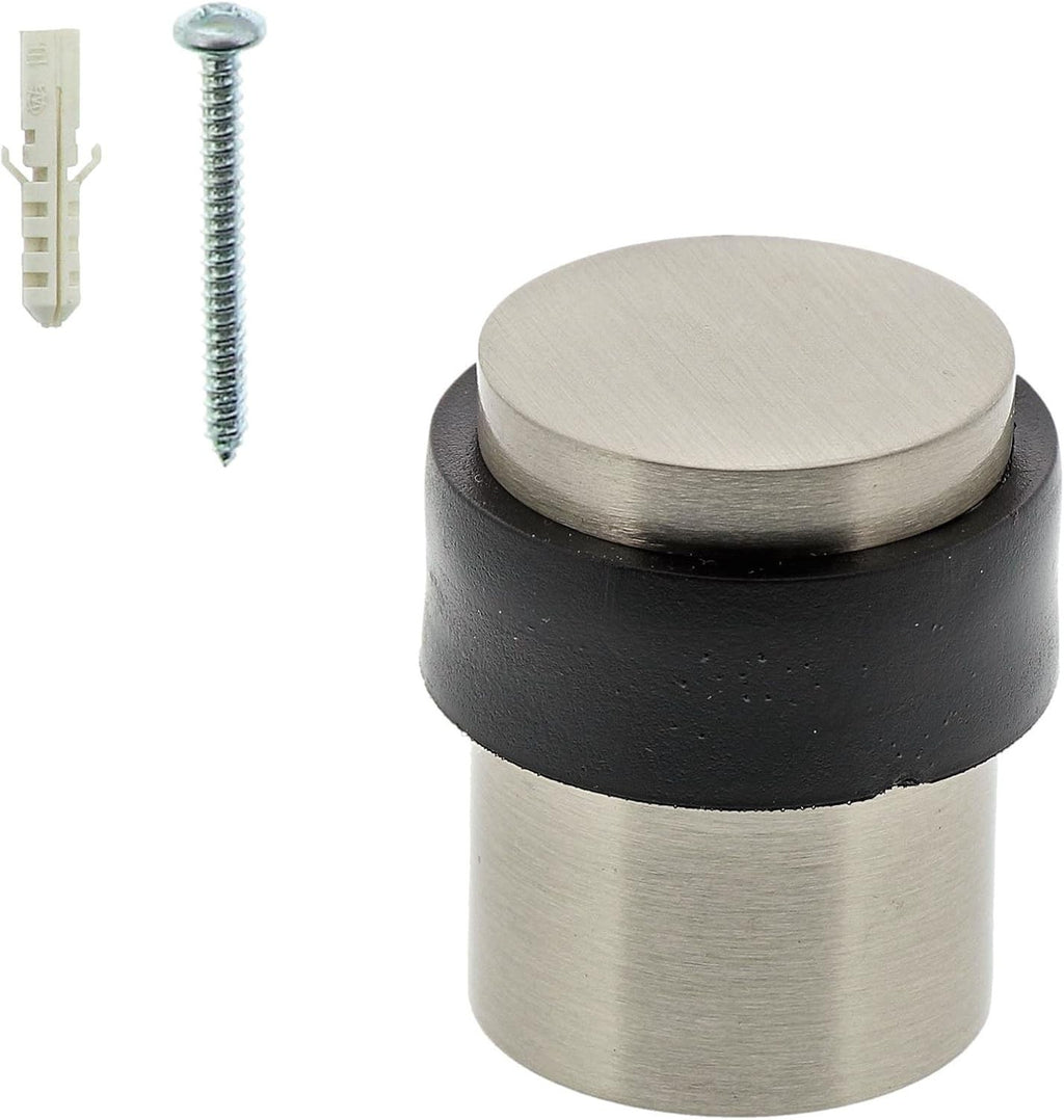 2x BURG-WÄCHTER Türstopper Boden TSB 2230 Edelstahl Optik Grau Set