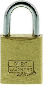 2x BURG-WÄCHTER 400 E Magno Vorhängeschloss Messing Set Stabil Sicher