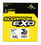 Scorpion EXO VX-16 Air GEM Motocross Helm Schwarz Rot Blau Offroad XXL