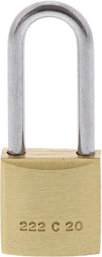 BURG-WÄCHTER C-Line Duo 222 HB 20/26 SB Vorhängeschloss 2er Set Messing