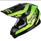 Scorpion EXO VX-16 Evo Air Soul Motocross Helm Schwarz Grün Offroad S-XL