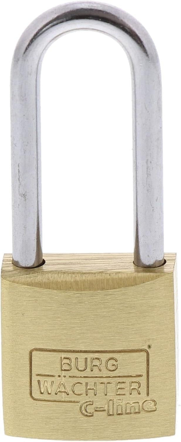 BURG-WÄCHTER C-Line Duo 222 HB 20/26 SB Vorhängeschloss 2er Set Messing
