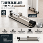 Türfeststeller TF 165 Ni SB Edelstahloptik 36 mm Hub Türhalter Türstopper