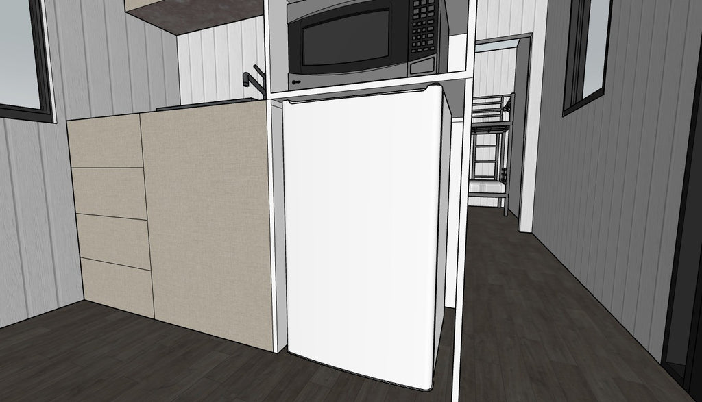 Arbeiter Unterkunft Tiny House 8m – Baustellen Wohncontainer 2 Zimmer Bad Küche