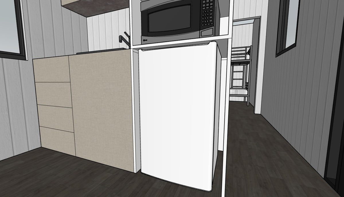 Arbeiter Unterkunft Tiny House 8m – Baustellen Wohncontainer 2 Zimmer Bad Küche