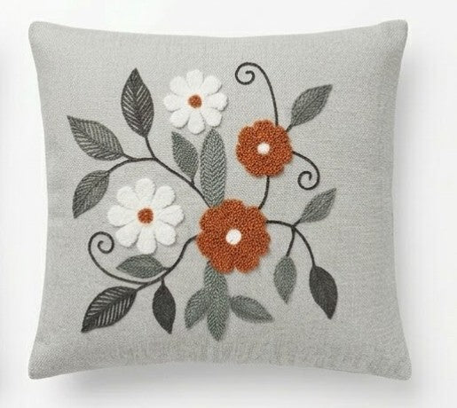 Kissenbezug 43x43 cm 2er Set Boho Punch Needle Sofa Dekokissen Hülle