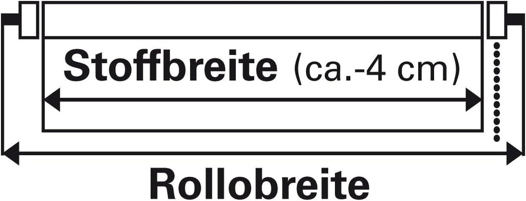 GARDINIA Seitenzugrollo 52x180 cm Lichtdurchlässig Blickdicht Natur
