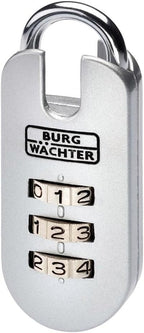 BURG-WÄCHTER Zahlenschloss 3-stellig 25mm Vorhängeschloss Combi Lock ohne Schlüs