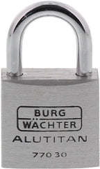 BURG-WÄCHTER 770 30 Alutitan Schloss 30mm Aluminium Leicht Rostfrei Stabil