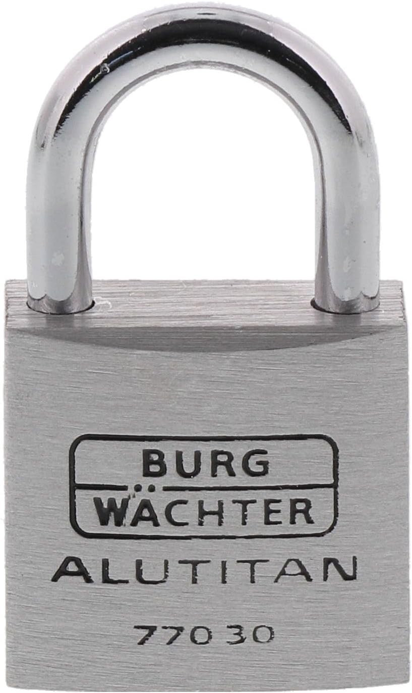 BURG-WÄCHTER 770 30 Alutitan Schloss 30mm Aluminium Leicht Rostfrei Stabil