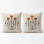 Kissenbezug 43x43 cm 2er Set Boho Punch Needle Sofa Dekokissen Hülle