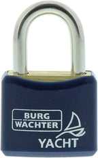 2 X BURG-WÄCHTER Yacht 460 20 Vorhängeschloss Wetterfest Messing Kunststoff 22mm