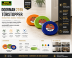 2x Türstopper Rutschfest Boden Türpuffer Stopper Gummi Stark Halt