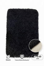 Badteppich 40x60 cm Shaggy Rutschfest Waschbar Badematte Weich 4 Farben