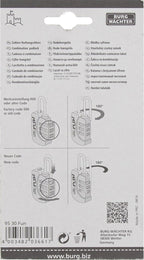 3x BURG-WÄCHTER FUN 95 30 Zahlenschloss Vorhängeschloss 30mm Bunt Set