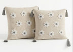 Kissenbezug 43x43 cm 2er Set Boho Punch Needle Sofa Dekokissen Hülle
