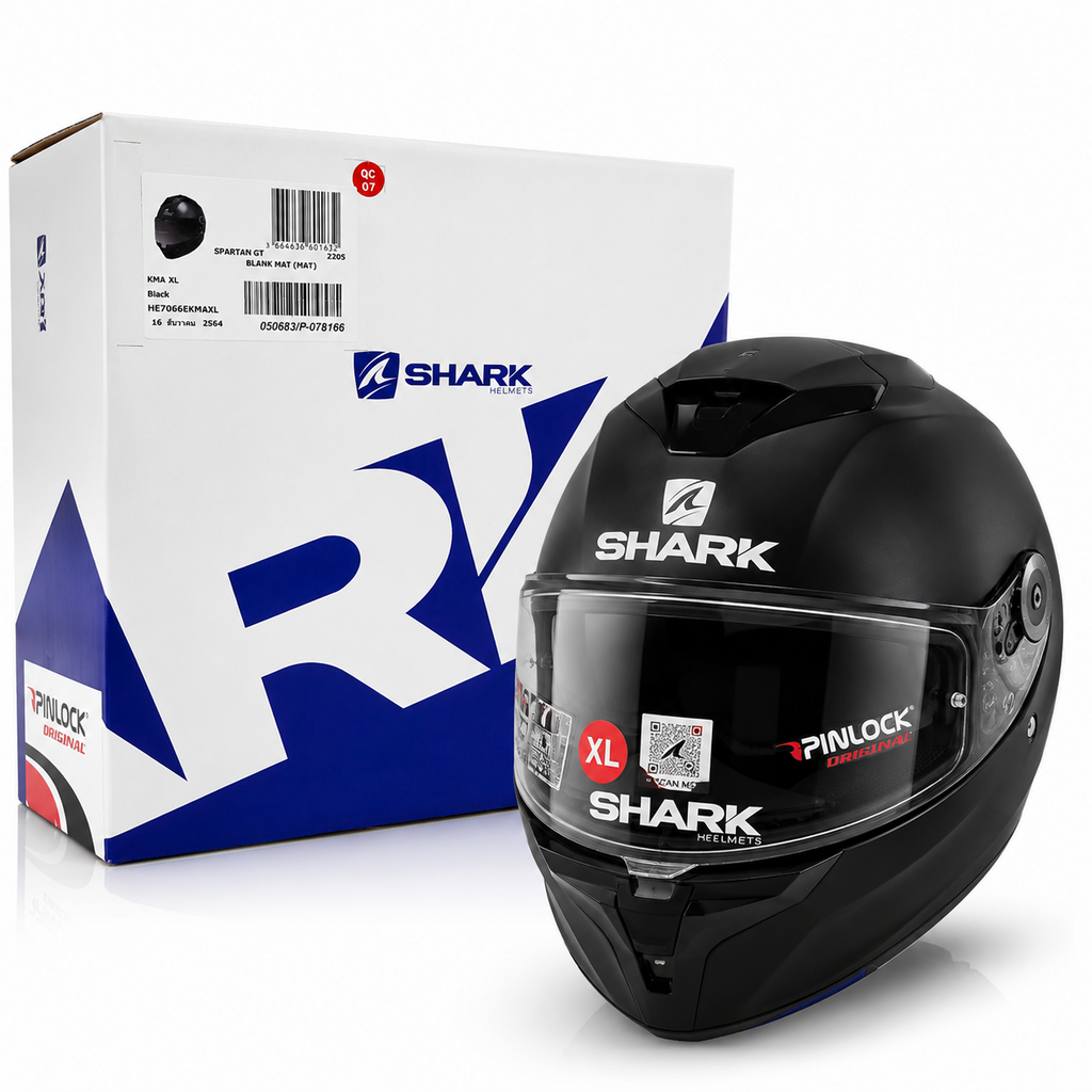 SHARK Spartan GT XL Motorradhelm Matt Schwarz Pinlock Sonnenblende