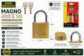 BURG-WÄCHTER Magno 400 E 50 Vorhängeschloss gleichschließend KA1 50mm