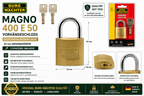 BURG-WÄCHTER Magno 400 E 50 Vorhängeschloss gleichschließend KA1 50mm