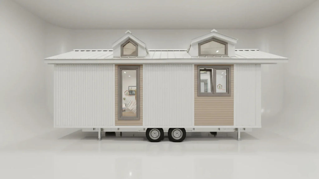 Tiny House VENEDIK 8m 20m² – Wohnwagen – kein Baugenehmigung – TÜV – Veranda