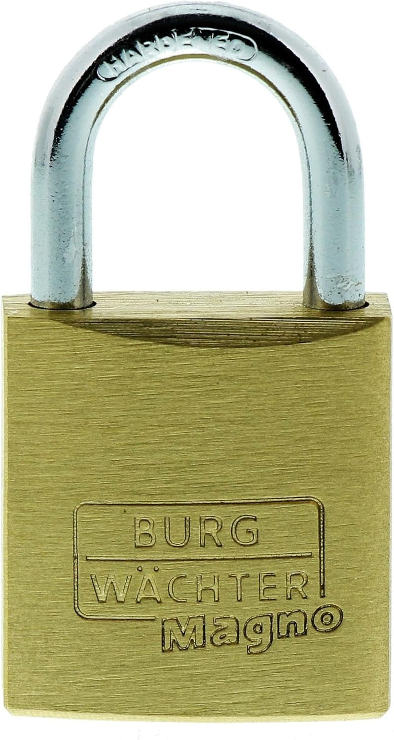 Burg-Wächter Magno 400 E 25 Vorhängeschloss Messing mit 2 Schlüsseln
