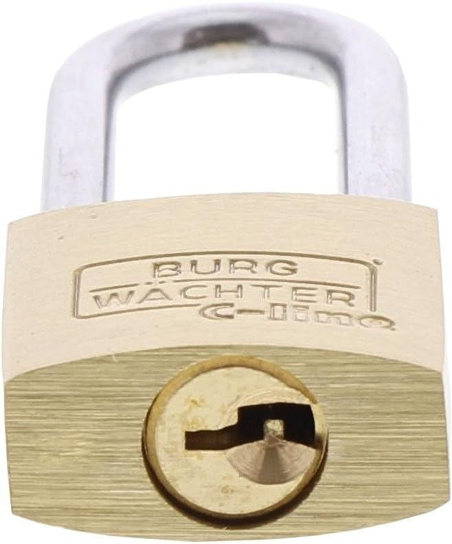 BURG-WÄCHTER C-Line Duo 222 HB 20/26 SB Vorhängeschloss 2er Set Messing
