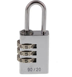 BURG-WÄCHTER Combi Lock 90 20 Zahlenschloss Chromo Verstellbar 3-stellig Silber