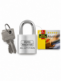 2x Burg-Wächter Alutitan 770 30 Vorhängeschloss Aluminium mit Schlüsseln