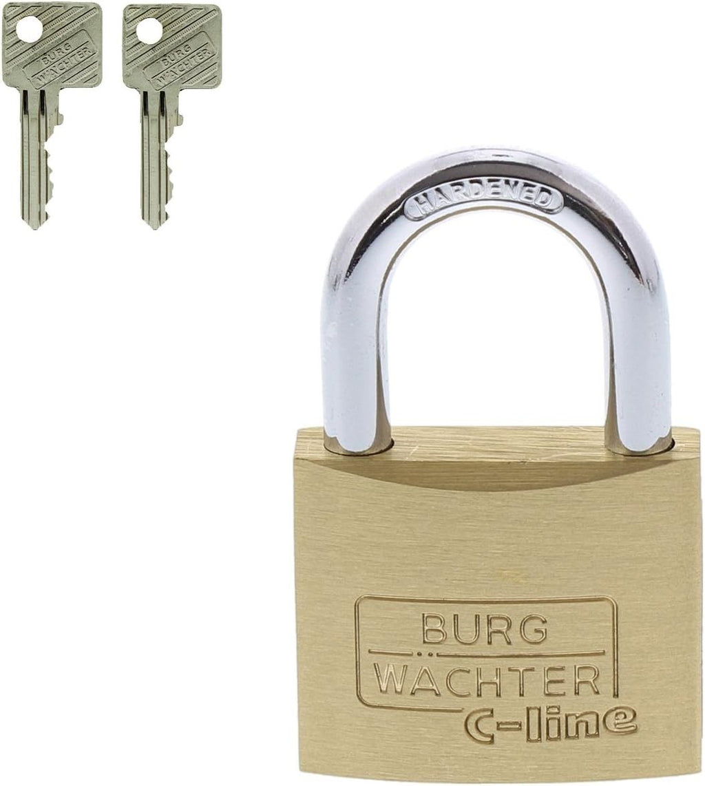 BURG-WÄCHTER C-Line 222 35 Vorhängeschloss 35mm mit 2 Schlüsseln Stabil