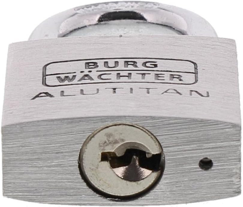 BURG-WÄCHTER 770 30 Alutitan Schloss 30mm Aluminium Leicht Rostfrei Stabil