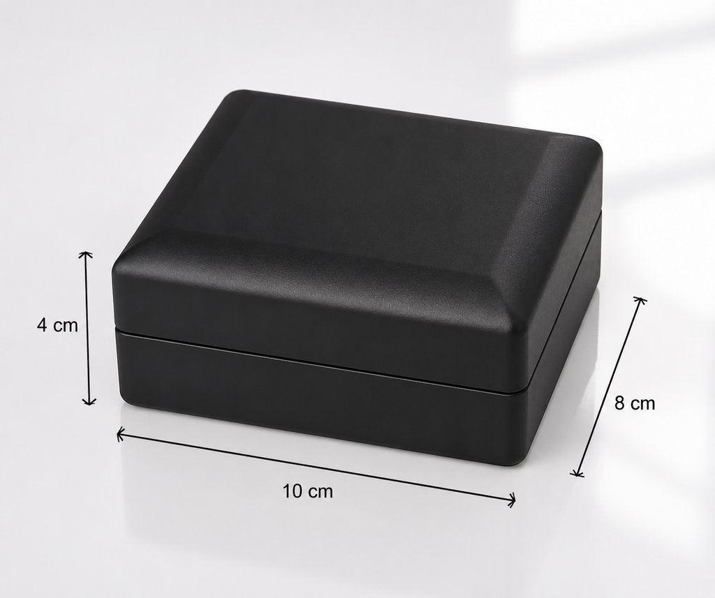 ASERON LED Schmuckbox mit Kristall Ohrsteckern Geschenkset Weiß Damen Luxus