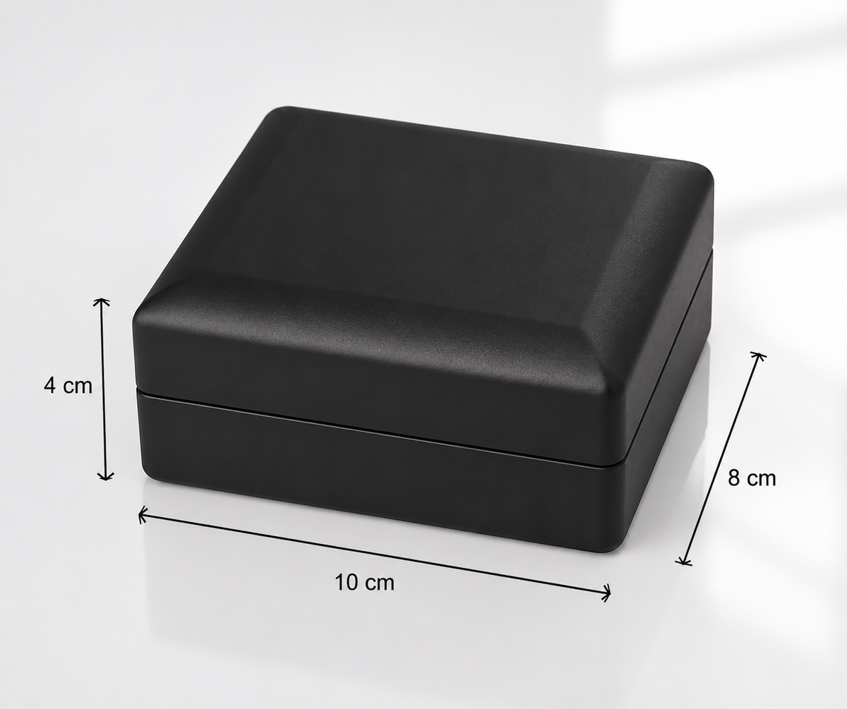 ASERON LED Schmuckbox mit Kristall Ohrsteckern Geschenkset Weiß Damen Luxus