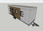 Arbeiter Unterkunft Tiny House 8m – Baustellen Wohncontainer 2 Zimmer Bad Küche
