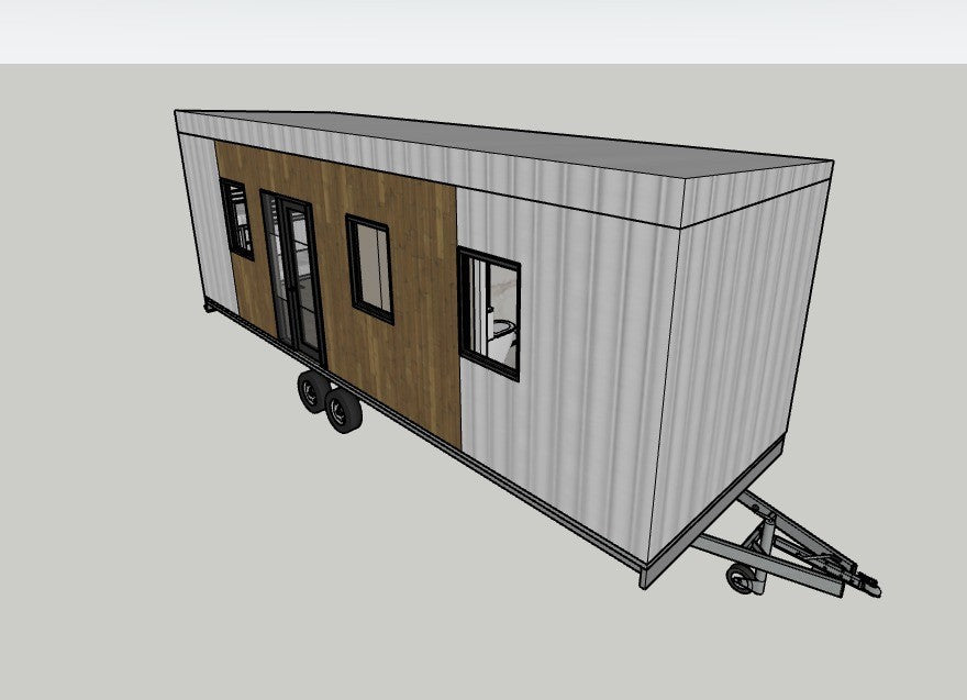Arbeiter Unterkunft Tiny House 8m – Baustellen Wohncontainer 2 Zimmer Bad Küche