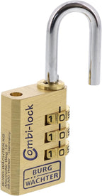 BURG-WÄCHTER Zahlenschloss 30 mm Messing Combi Lock Koffer Spind Schloss