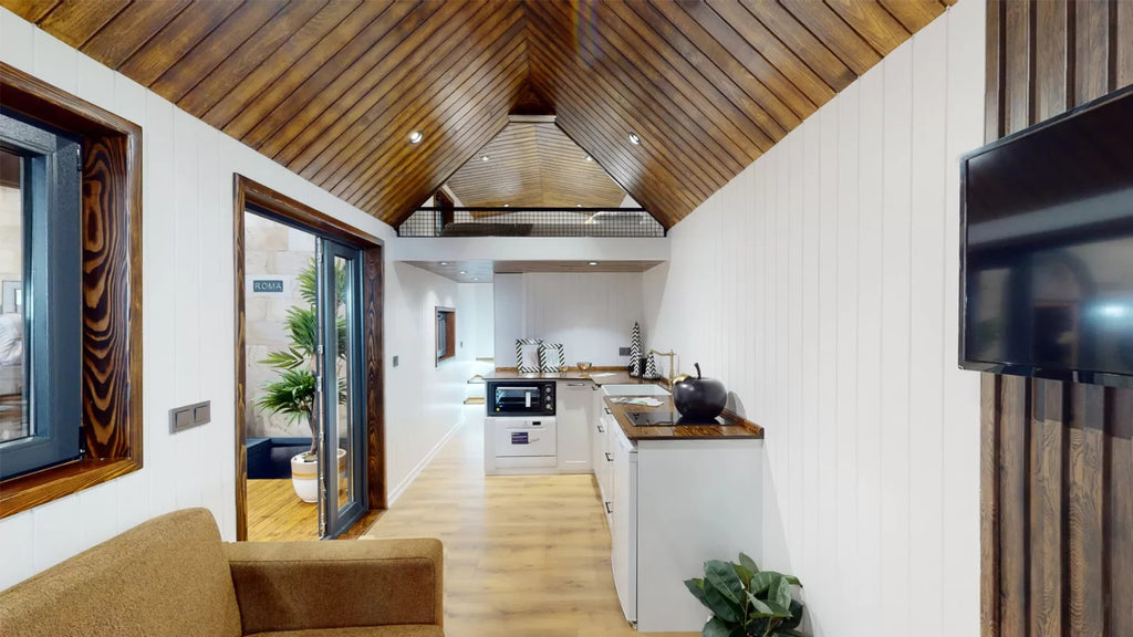 Tiny House 8m Loft 24m² – Wohnwagen – kein Baugenehmigung – TÜV – Lieferung DE