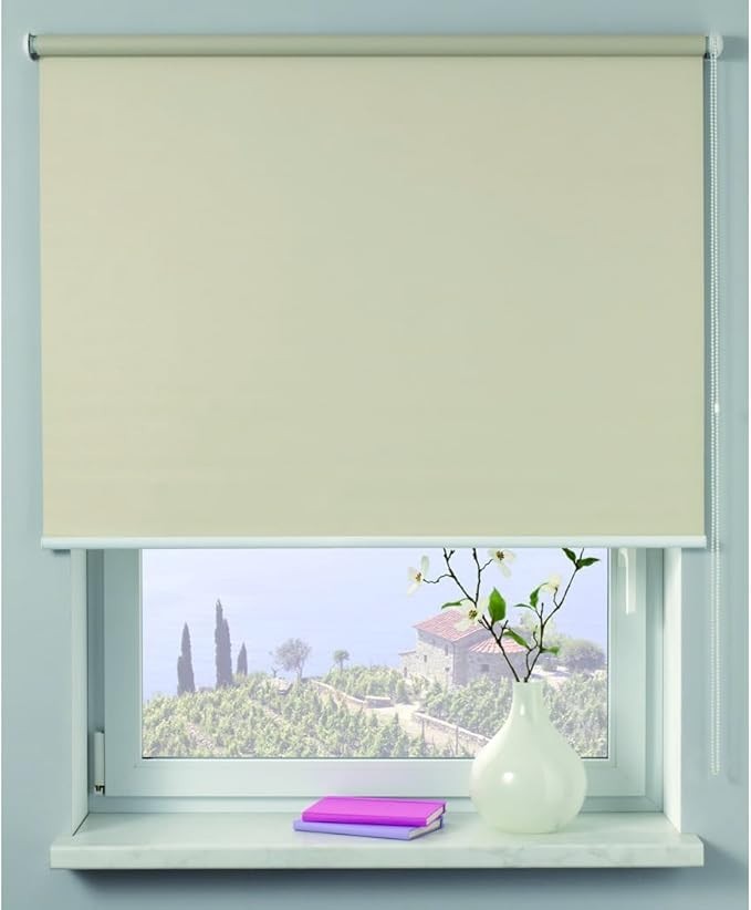 GARDINIA Rollo 52x180cm Champagner Lichtdurchlässig Sichtschutz Klemmfix Neu