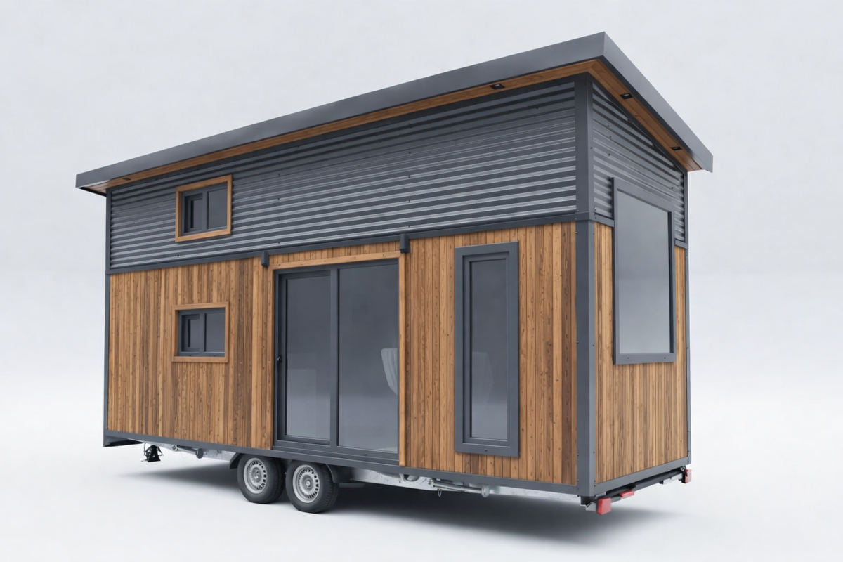 Tiny House KOSOVA 7m Loft 21,8m² – Wohnwagen – kein Baugenehmigung – TÜV – DE