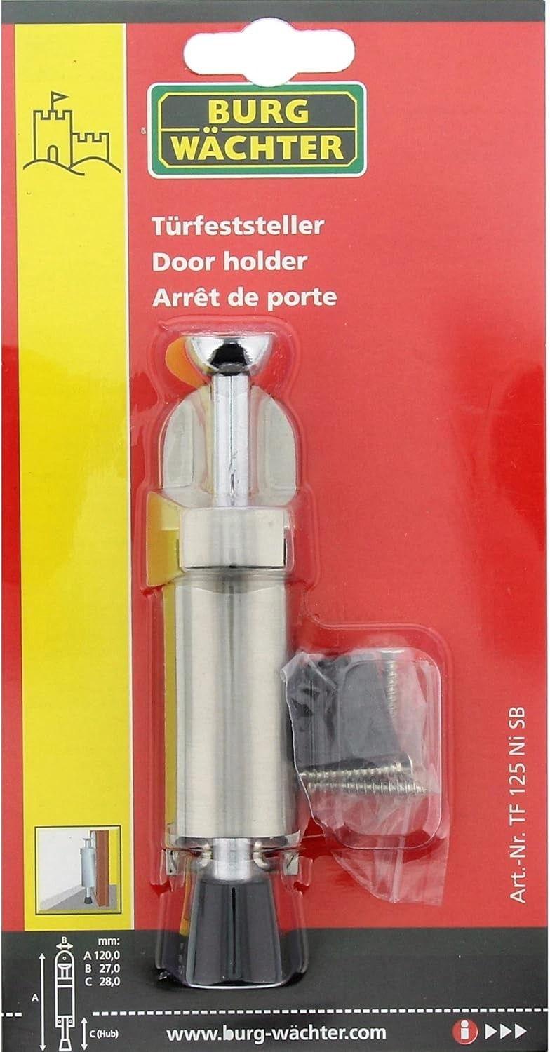 Türfeststeller Edelstahl – Türstopper Wand & Boden – Stabil & Leise – BURG Wächt