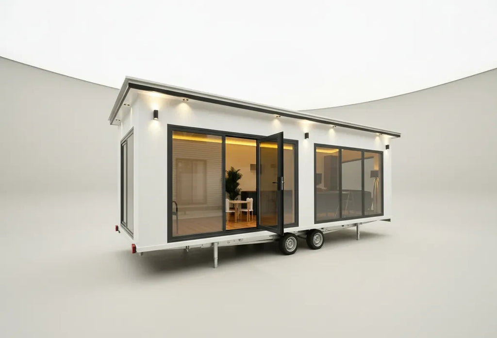 Tiny House ALBA 8m – Modern Design – inkl. Lieferung DE – TÜV – Einstieg